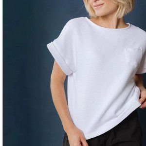 Albion Atlas Ribbed Blouse in Grey